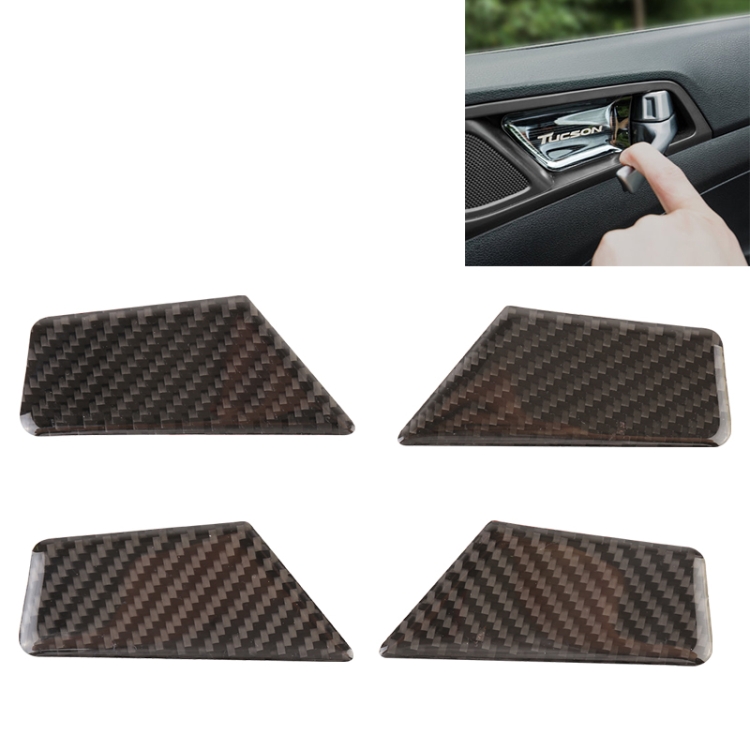 

Carbon Fiber Car Door Switch Inner Door Bowl Panel Decorative Sticker for Hyundai Tucson