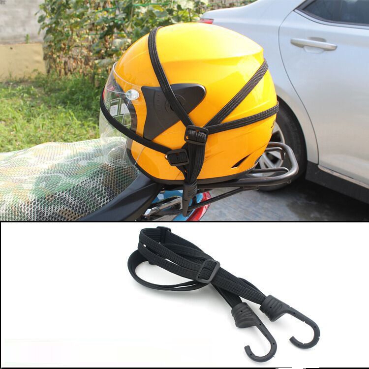

Motorcycle Elastic Fix Helmet Rope with 2 Hooks, Length: 60cm