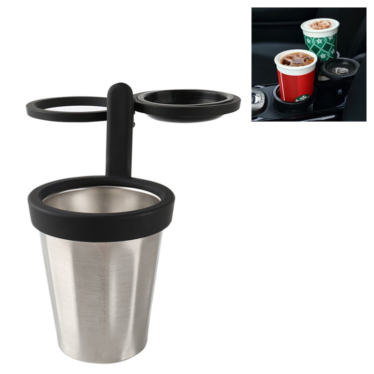 

JS-Q03 Multi-functional 3 in 1 Car Auto Universal Cup Holder Drink Holder (Black)