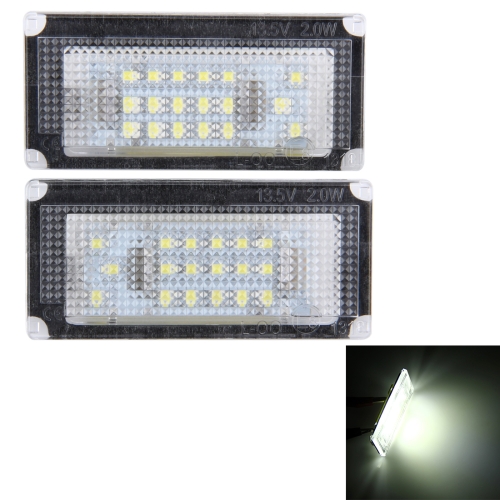 

2 PCS License Plate Light with 18 SMD-3528 Lamps for BMW Mini COOPER R50/R52/R53(White Light)