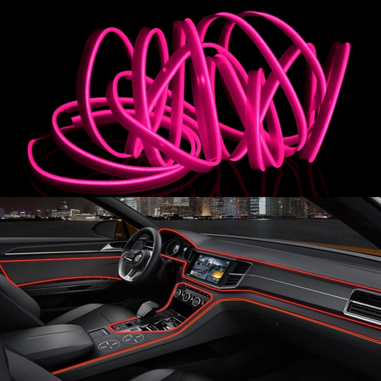 

4m Cold Light Flexible LED Strip Light For Car Decoration(Pink Light)