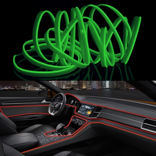 Details About 4m Led Atmosphere Decorative Light Car Interior Strip Wire Moulding Light Green