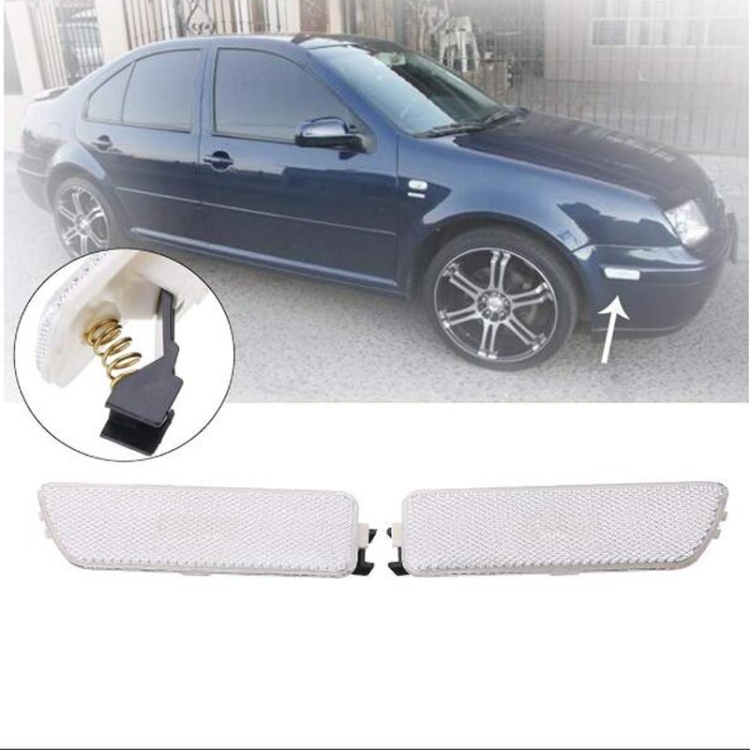 

2 PCS Front Bumper Clearance Lights Housing without Bulb Replacement 1JM945071 / 1JM945072 for VW Golf / Jetta 1999-2005 (White)