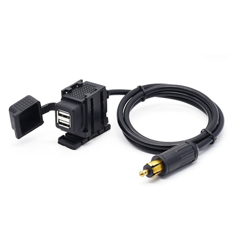 

12-24V 2.1A Motorcycle Dual USB Mobile Phone Car Charger, EU Plug