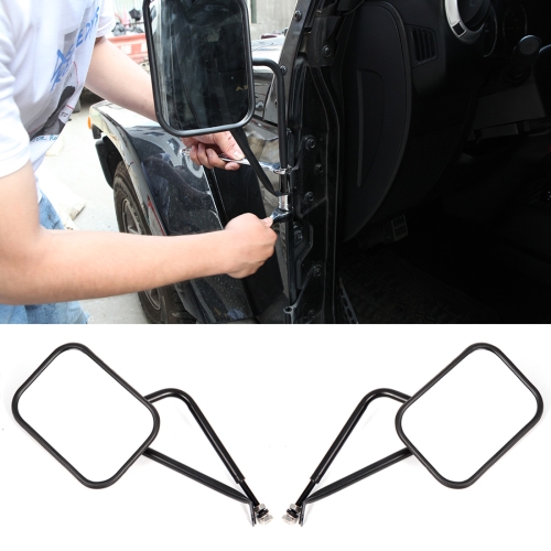 Sunsky 2 Pcs Car Door Off Side View Mirror Rectangular Reversing