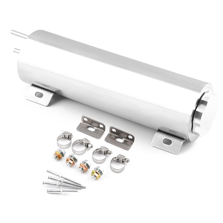 

Universal Car 3 x 10 inch Polished Stainless Steel 32 OZ Radiator Overflow Tank Bottle Catch Can