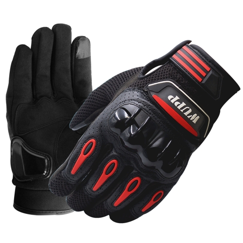 

Motorcycle Gloves Touch Screen Waterproof Breathable Wearable Anti-skid Resistance Summer Winter Full-Finger Protective Gloves, Size: XXL