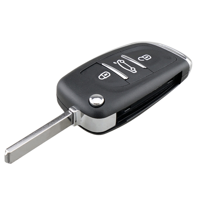 

For PEUGEOT Car Keys Replacement 3 Buttons Car Key Case with Holder, without Grooved