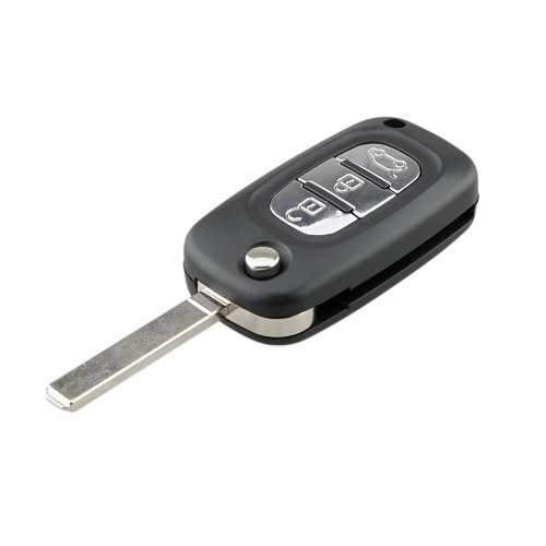 

For RENAULT Clio / Megane / Kangoo / Modus Car Keys Replacement 3 Buttons Car Key Case with Foldable Key Blade