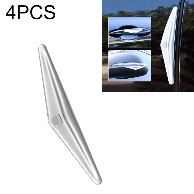

ROCK RPH0929 4 PCS PVC Car Door Guard Anti-collision Sticker Set (Silver)