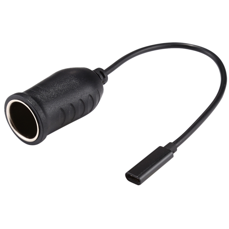 

Car 60-100W DC18-20V Multi-functional USB-C / Type-C Connector to Cigarette Lighter