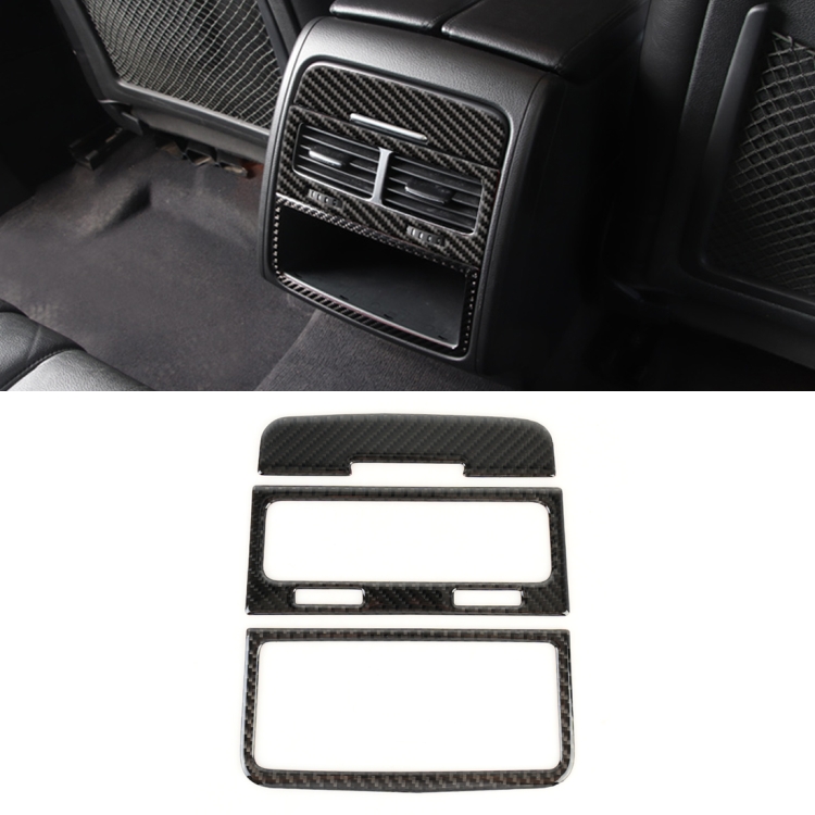 

3 PCS Car Carbon Fiber Rear Air Outlet Decorative Sticker for Volkswagen Touareg