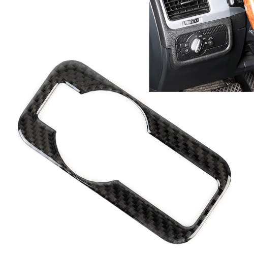 

Car Carbon Fiber Headlight Panel Decorative Sticker for Volkswagen Touareg