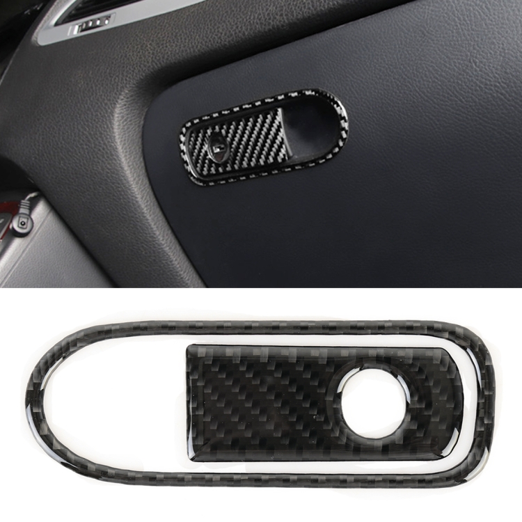 Light and Beautiful Car Carbon Fiber Front Passenger Seat Armrest Box Switch Decorative Sticker for Volkswagen Touareg,Easy to Install.