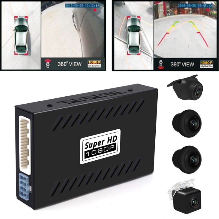 

DV360B 360 Seamless Surround View Digital Video Recorder (2D+1080P Starlight Night Vision) Car DVR, Support Motion Detection with 4 Cameras