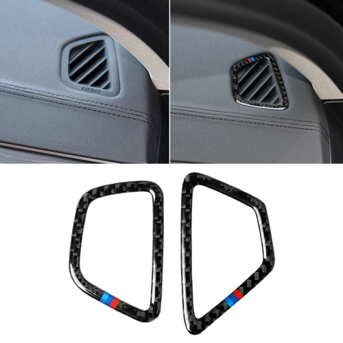 

Car Tricolor Carbon Fiber Instrument Air Vent Frame Decorative Sticker for BMW 5 Series G38 528Li / 530Li / 540Li 2018