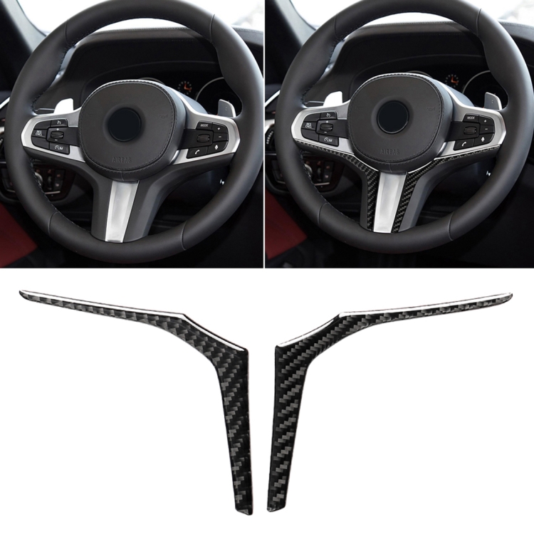 

Car Carbon Fiber Steering Wheel Lower Panel Decorative Sticker for BMW G30(2018-2020) / G01(2018-2020) / G02(2019-2020)