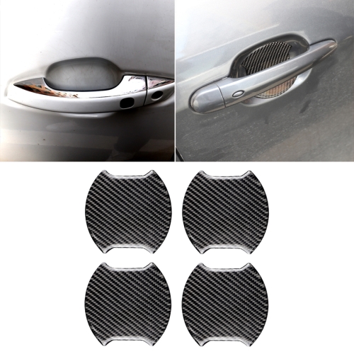 

4 PCS Car-Styling Carbon Fiber Door Outer Handle Scratches Resistant Sticker