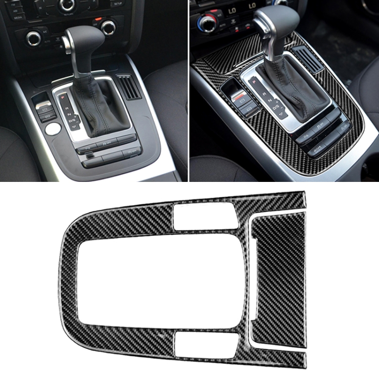 Carbon Fiber Pattern Shift Gear Center Console Panel Frame Cover Trim for Audi A5 A4L Q5 2009-2016 2010-2018