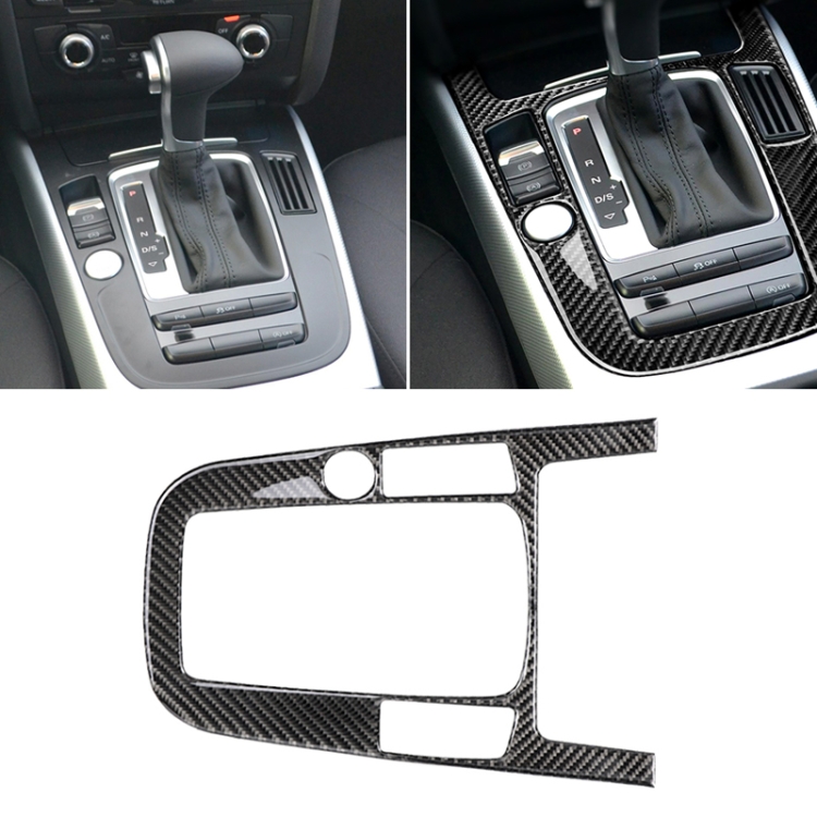

Car Carbon Fiber Gear Position Panel Decorative Sticker for Audi 2010-2018 Q5 / 2009-2016 A4L / 2009-2016 A5