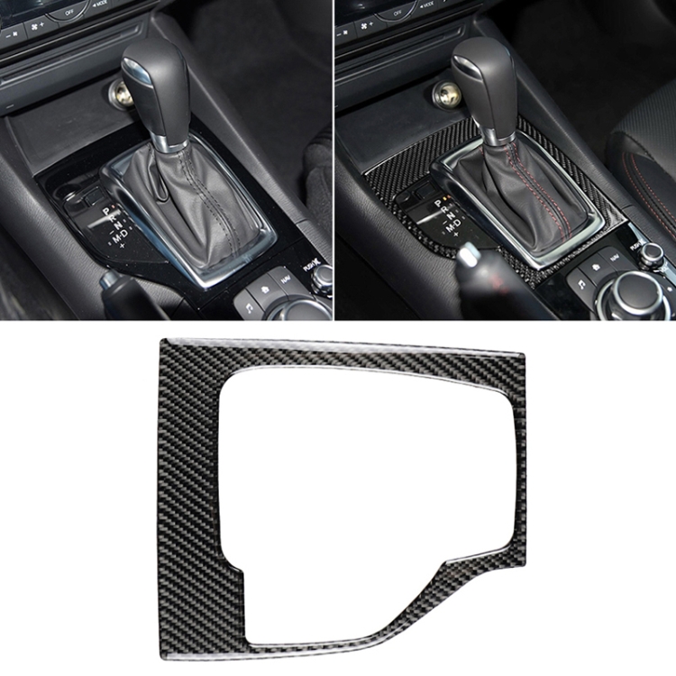

Car Carbon Fiber Left Drive Gear Frame A Decorative Sticker for Mazda Axela 2013-2016