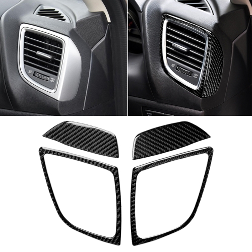 

Car Carbon Fiber Right and Left Air Outlet Decorative Sticker for Mazda Axela 2014 / 2017-2018