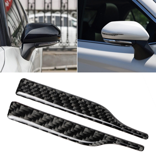 

2 PCS Car Carbon Fiber Rearview Mirror Anti-collision Strip Protection Guards Trims Stickers for Toyota Eighth Generation Camry 2018-2019