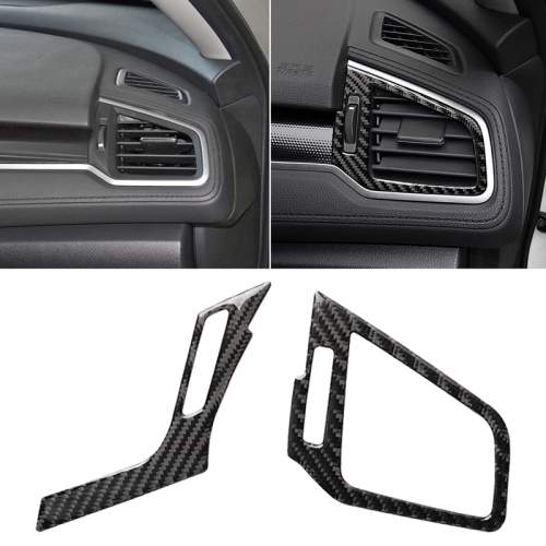 

Car Carbon Fiber Right and Left Air Outlet Decorative Sticker for Honda Tenth Generation Civic 2016-2019