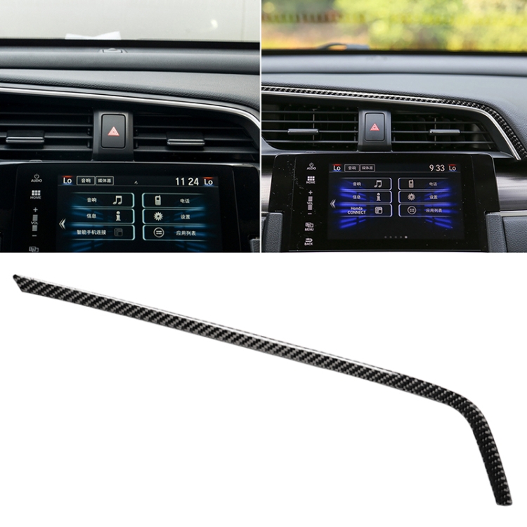 

Car Carbon Fiber Central Control Air Outlet Upper Decorative Sticker for Honda Tenth Generation Civic 2016-2019