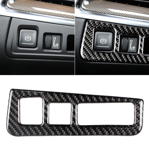 

Car Carbon Fiber Headlight Switch Frame Decorative Sticker for Cadillac XT5 2016-2017, High Version