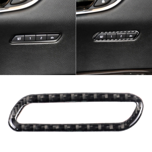 

Car Carbon Fiber Seat Memory Adjustment Decorative Sticker for Cadillac XT5 2016-2017
