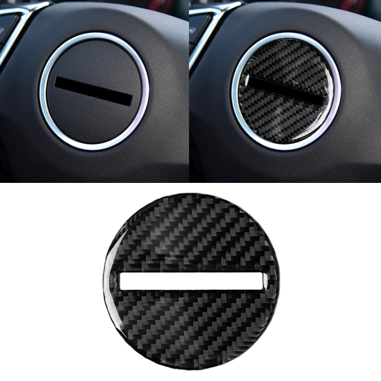 

Car Carbon Fiber Steering Wheel Logo Decorative Sticker for Chevrolet Camaro 2017-2019