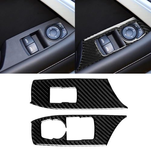 

2 in 1 Car Carbon Fiber Window Lift Panel Decorative Sticker for Chevrolet Camaro 2017-2019