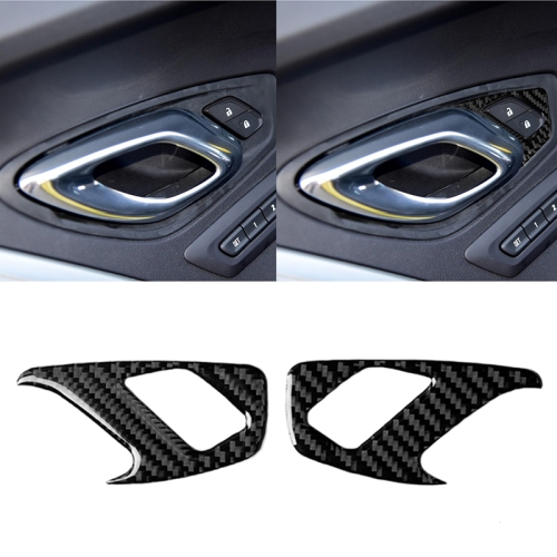

2 PCS Car Carbon Fiber Inner Door Lock Decorative Sticker for Chevrolet Camaro 2017-2019