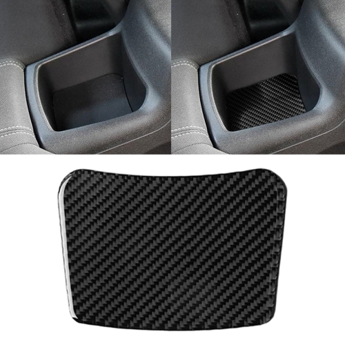 

Car Carbon Fiber Rear Seat Storage Box Decorative Sticker for Chevrolet Camaro 2016