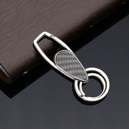 

Car Carbon Fiber Key Ring Matte Style Keychain