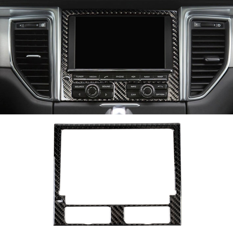

Carbon Fiber Car Navigation Panel Decorative Sticker for Porsche Macan