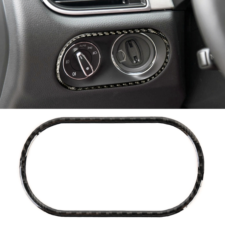 

Carbon Fiber Car Headlight Switch Panel Decorative Sticker for Porsche Macan