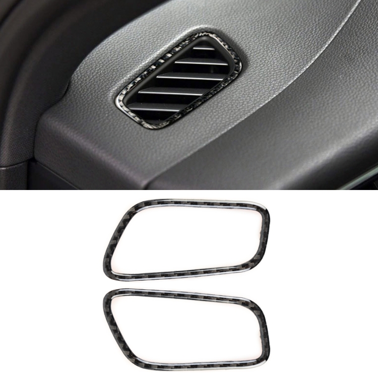 

2 PCS Carbon Fiber Car Left and Right Air Outlet Panel Decorative Sticker for Porsche Macan