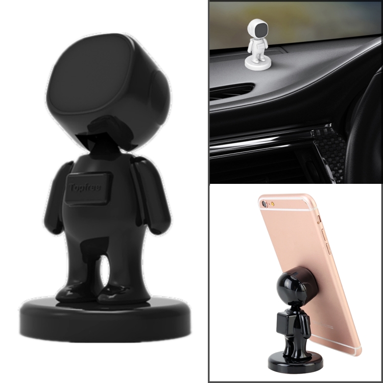 

Little People Shape Car Adjustable Magnetic Mobile Phone Holder Bracket (Black)