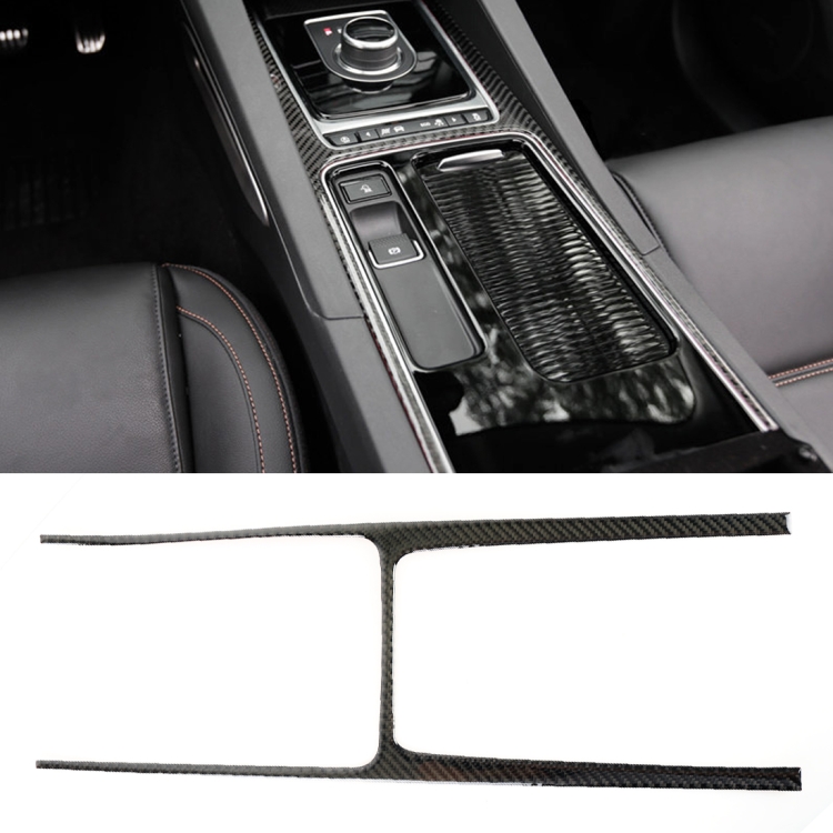 

Carbon Fiber Car Water Cup Gear Frame Decorative Sticker for Jaguar F-PACE