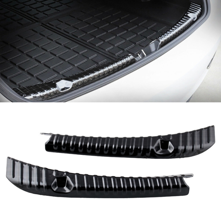 

Rear Trunk Bumper Protector Guard Stainless Steel Trunk Sticker Decoration for Tesla Model 3 2017-2019