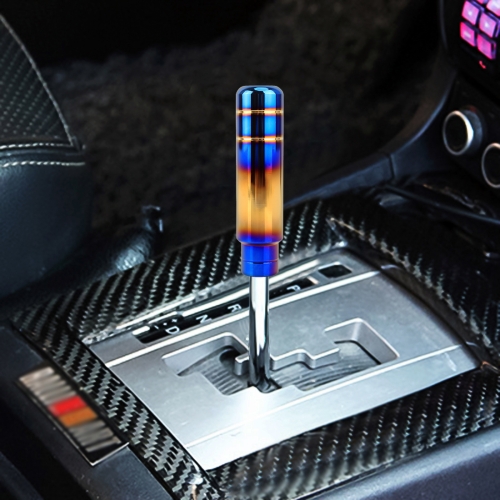 

Universal Flame Colorful Long Strip Shape Car Gear Shift Knob Modified Shifter Lever Knob, Length: 13cm