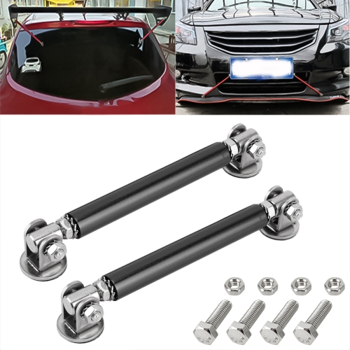

2 PCS Car Modification Adhesive Surrounded Rod Lever Front and Rear Bars Fixed Front Lip Back Shovel, Length: 7.5cm (Black)