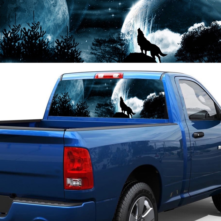 

Wolverine Pattern Horror Series Car Rear Window Decorative Sticker, Size: 135 x 36cm