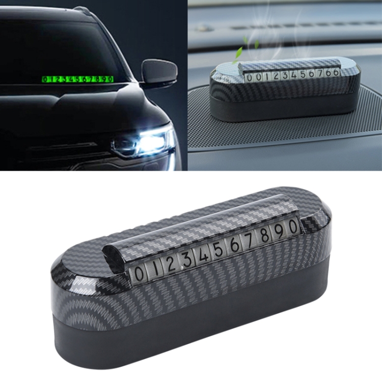 

Creative Temporary Parking Card Car Sticker with Aromatherapy