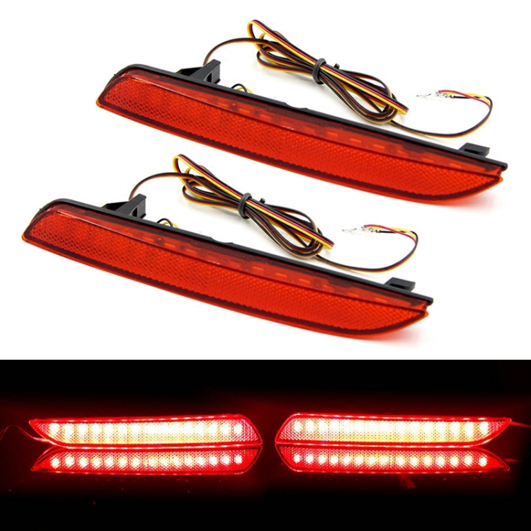 

2 PCS 382 0.06W / 12V Car Rear Bumper Light Brake Light for Honda Fit 2011