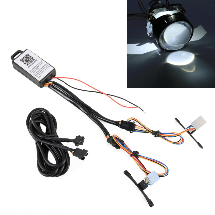 

2 PCS W2 DC9-16V / 0.6W Devil Eye with SMD-3030 Lamp Beads for Car 2.5 inch HID Projector Lens, Support APP Control