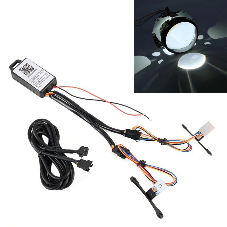 

2 PCS H1 DC9-16V / 0.6W Devil Eye with SMD-3030 Lamp Beads for Car 3.0 inch HID Projector Lens, Support APP Control