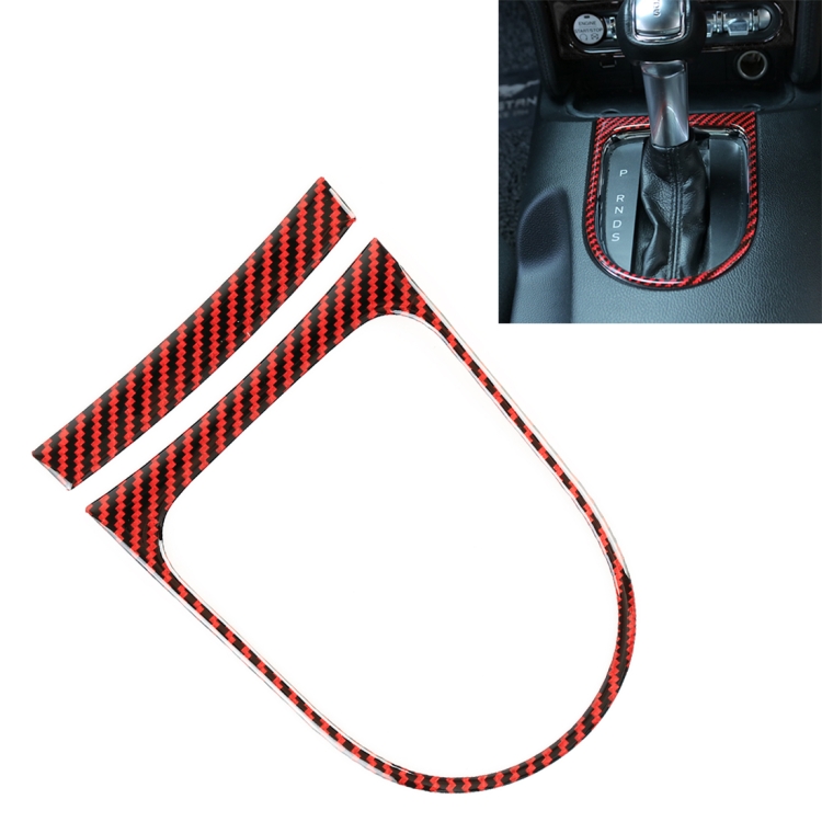 

2 in 1 Car Carbon Fiber Gear Frame Decorative Sticker for Ford Mustang